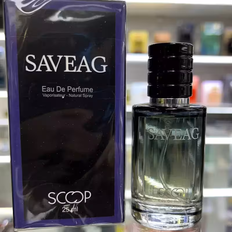 عطر جیبی مردانه اسکوپ مدل sauvage با رایحه خنک حجم 25میلی لیتر  طرح برند اصلی | amazonchi