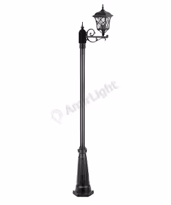 چراغ پارکی تک شاخه مدرن کلاسیک شفق مدل پاسارگاد