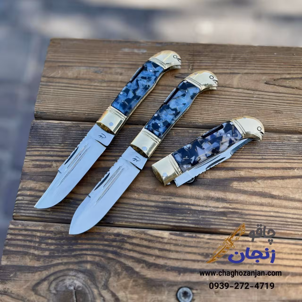 چاقو ضامن دار طرح پرنده ضد زنگ ساخت زنجان ارسال فوری