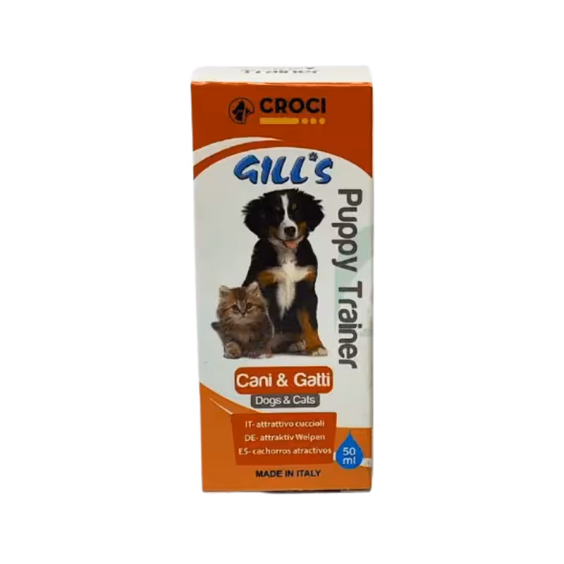 قطره تعلیم ادرار سگ و گربه برند Gills جیلز 50 میلی