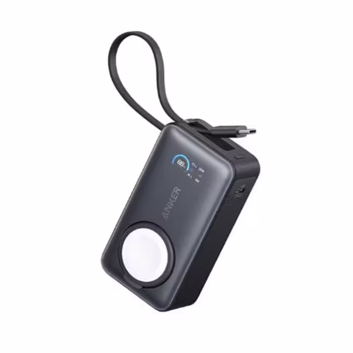 پاوربانک 10000 میلی آمپر و شارژر اپل واچ انکر مدل Anker A1657