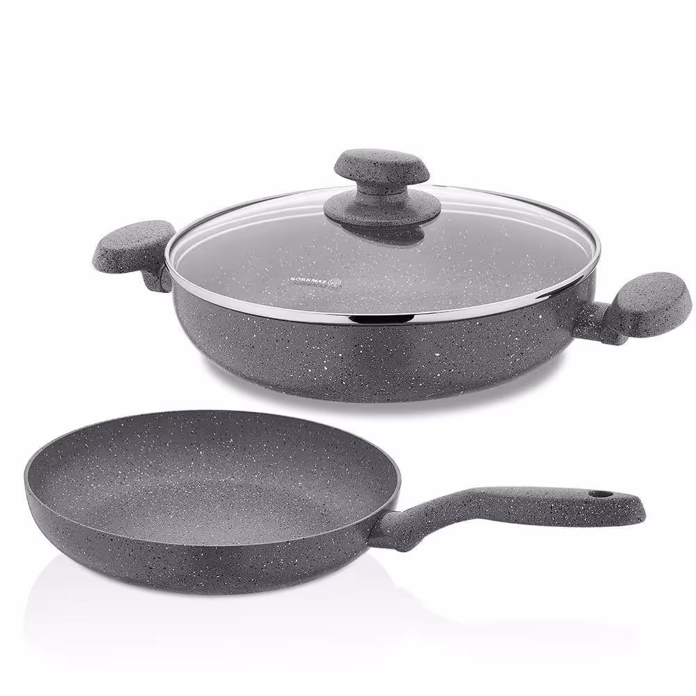 تابه دوتایی گرانیت برند Korkmaz ترکیه مدل A2818-2 Mia