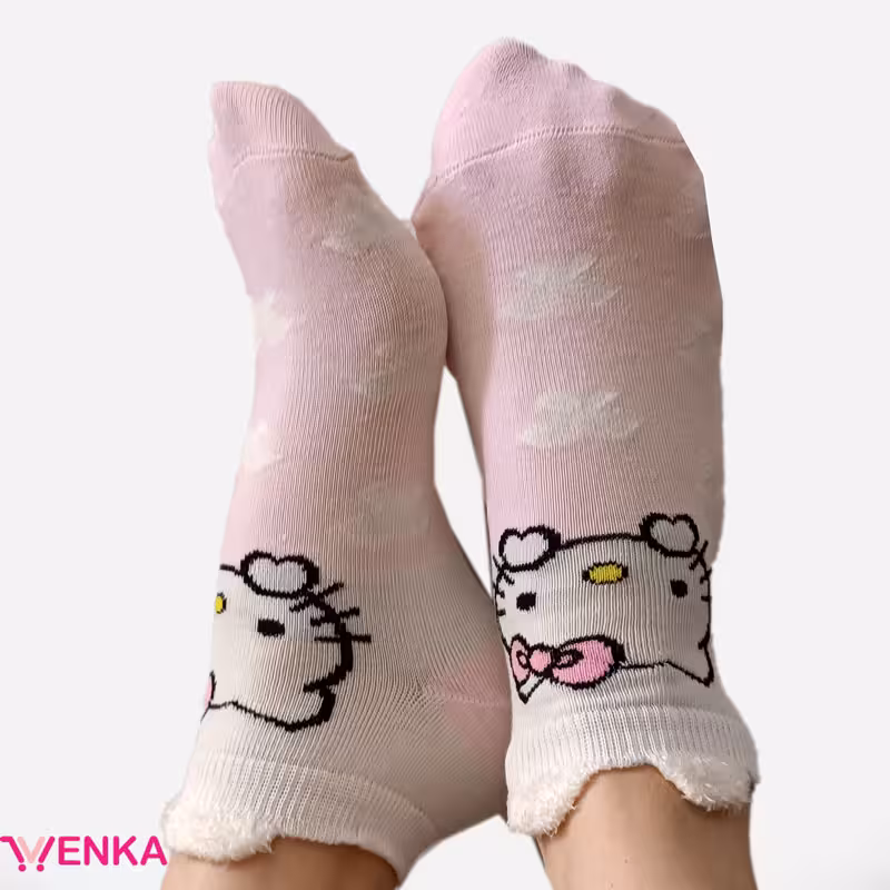 جوراب مچی طرح کیتی کد4838