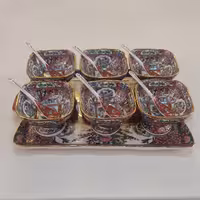 ست بستنی خوری طرح مرغی 