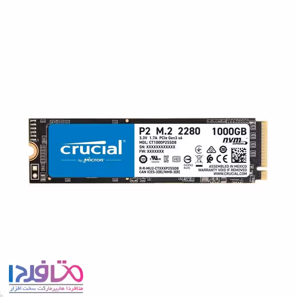 اس اس دی کروشیال مدل P2 NVMe ظرفیت 1 ترابایت