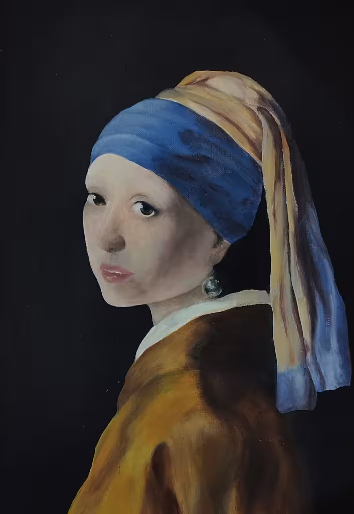 نقاشی/دختری با گوشوارهی مروارید