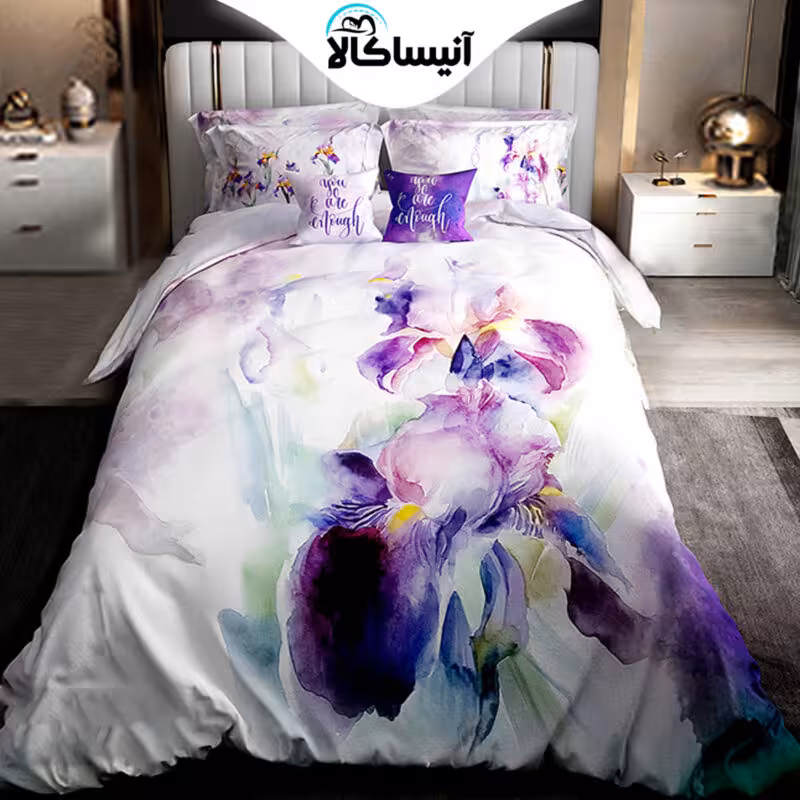 روتختی دو نفره پارلاک طرح آبرنگی کد 60