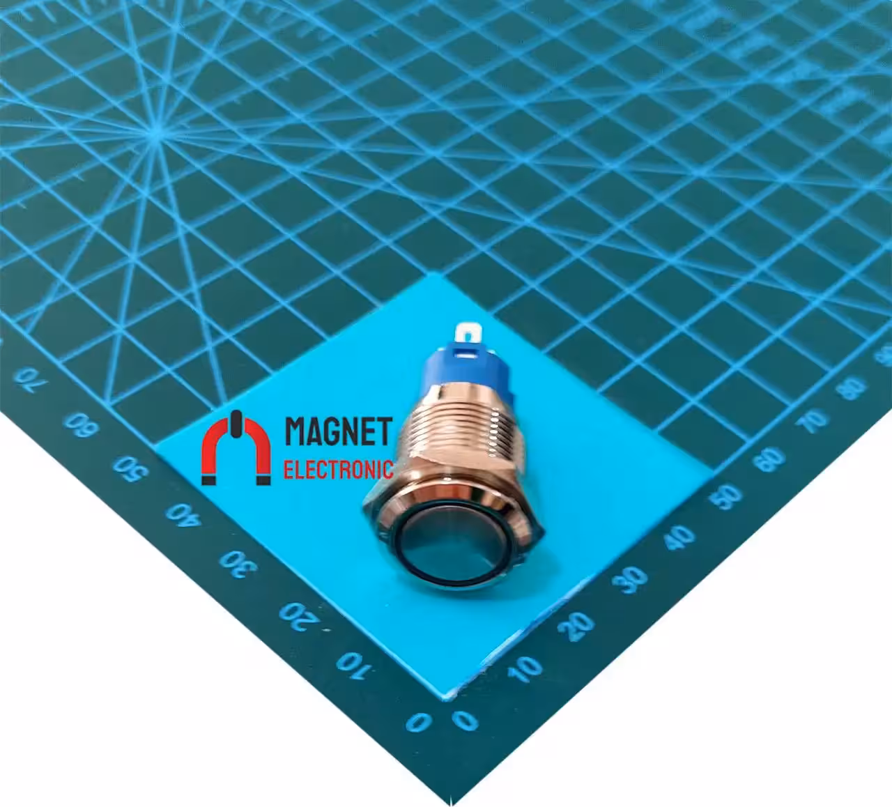 کلیدشاسی متال LAS3-16H-W11EM/N16MM-PUSHBUTTON