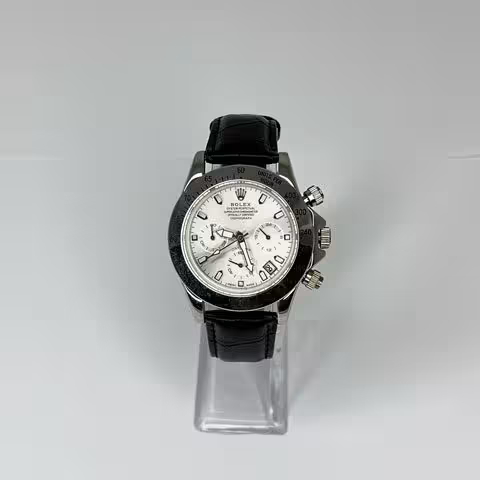 ساعت مچی مردانه رولکس ROLEX بند چرمی 3موتور