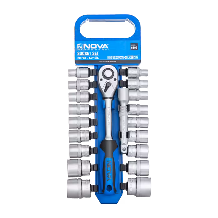 ست بکس 1/2 اینچ 20 پارچه نووا مدل 6692