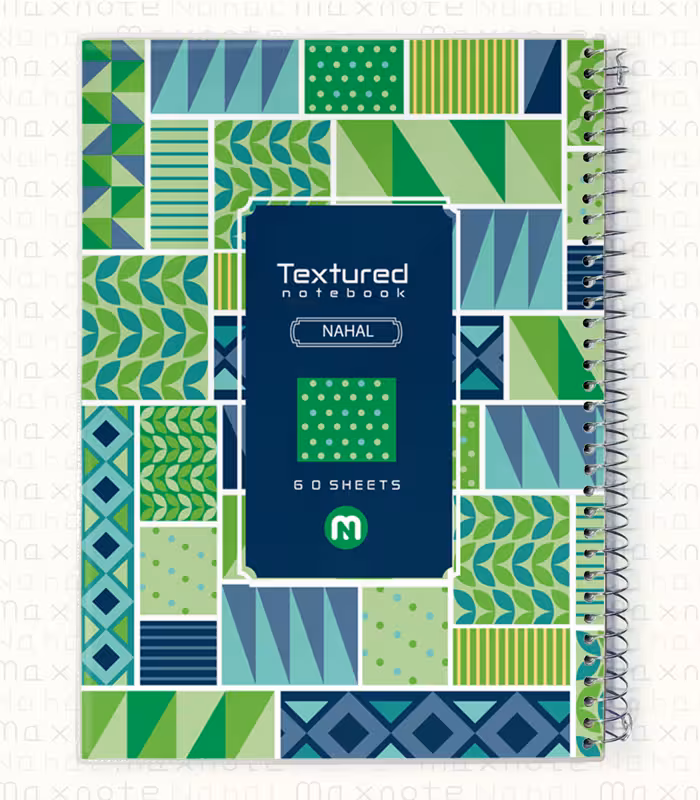 دفتر 60 برگ سیمی طلقی کد 3612.طرح 8