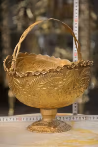سبد میوه خوری برنجی آنتیک