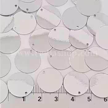 پولک سکه ای ریز نقره ای