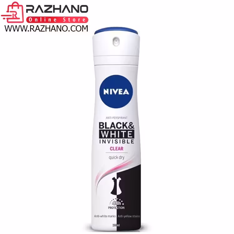 اسپری ضد عرق نیوا بلک اند وایت BLACK&WHITE INVISIBLE CLEAR