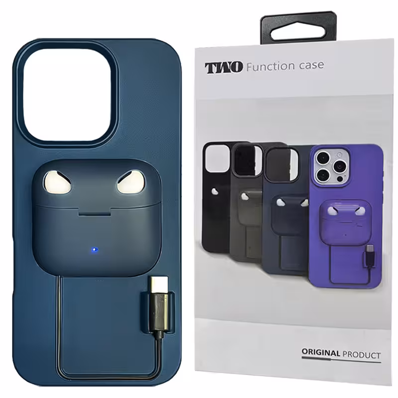 کاور قاب گارد مدل AIRCOVER هندزفری دار مناسب برای گوشی موبایل اپل iPhone 16 Pro Max به همراه ایرپاد | کالا مکس