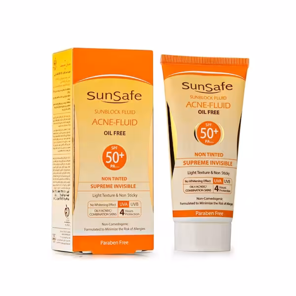 فلوئید ضد آفتاب فاقد چربی سان سیف spf50