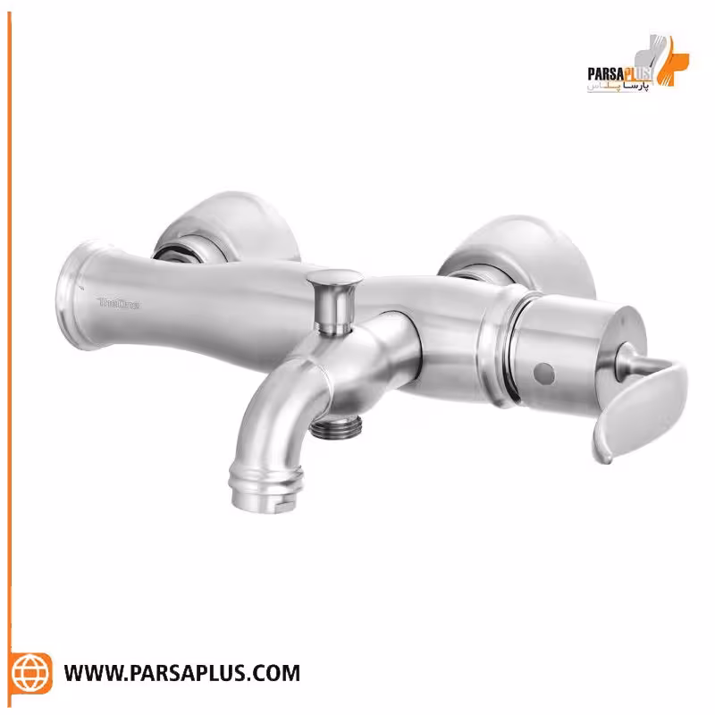 شیر حمام دوان مدل لاکا کروم مات