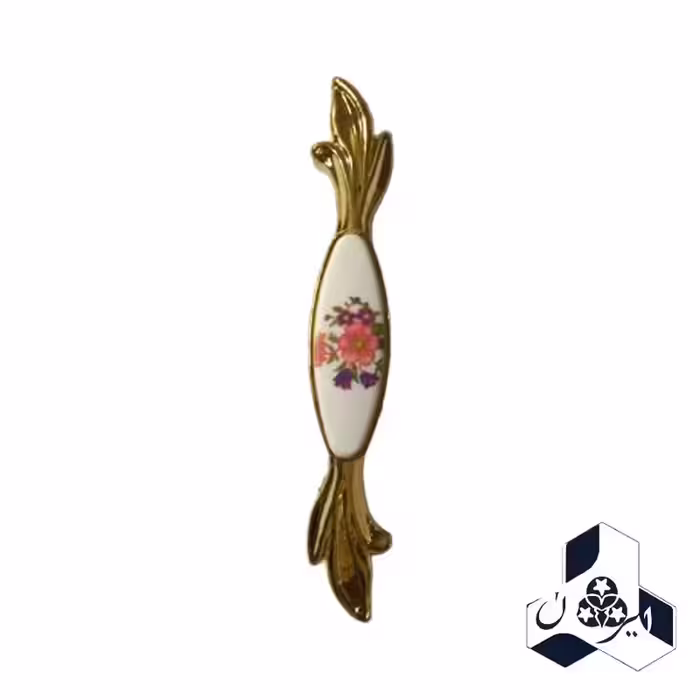 دستگیره کابینت رنگ طلایی بسته دو عددی
