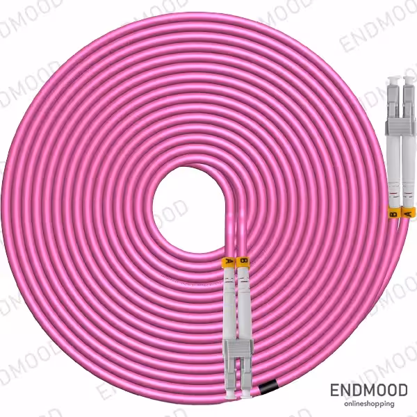 پچ کورد فیبر نوری 3 متری داپلکس نگزنس Nexans OM4 LC-LC