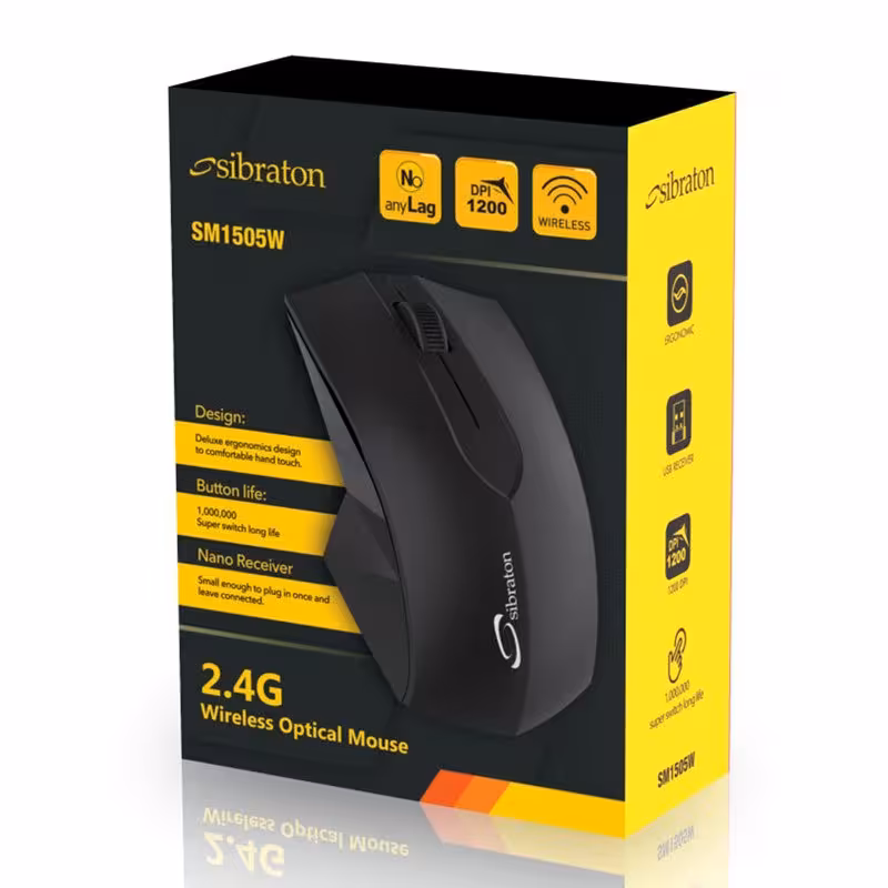 ماوس بی سیم سیبراتون مدل SM1505W