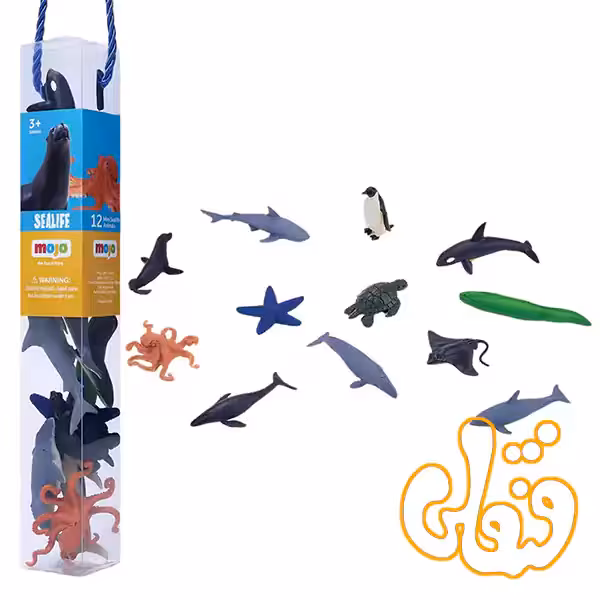 مجموعه 12 عددی حیوانات دریایی موجو Sea Life Tube 380056