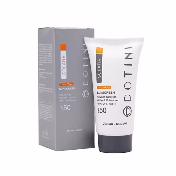 کرم ضد آفتاب فیوژن واتر فاقد رنگ دوتینی SPF50