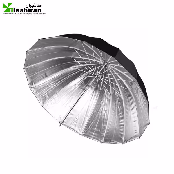 چتر خورشیدی 2 لایه بازتاب کننده نقره ای / مشکی