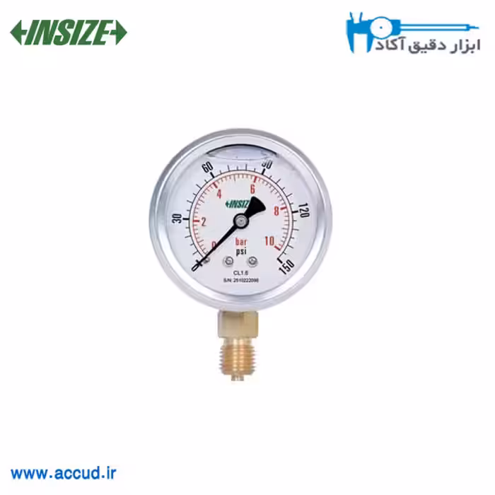 گیج فشار لوله INSIZE (اینسایز اصلی) مدل 5201-63B2Y10