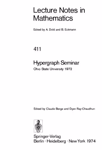 خرید و دانلود نسخه کامل کتاب Hypergraph Seminar: Ohio State University 1972
