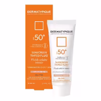 ضد آفتاب فلوئید درماتیپیک مناسب پوست چرب رنگ بژ طبیعی  SPF50 حجم 50 میل