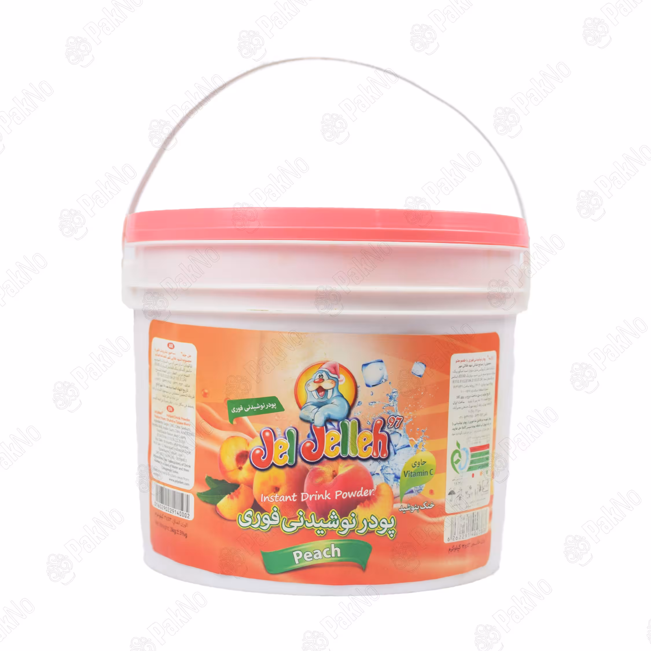 پودر شربت فوری هلو(سطل3کیلویی)