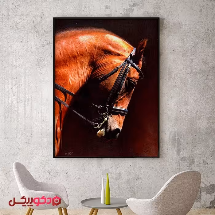 تابلو مخمل طرح اسب P20