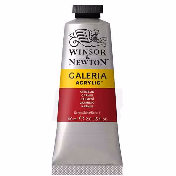 رنگ اکریلیک وینزور کد 203 مدل گالریا حجم 60 میل (crimson)