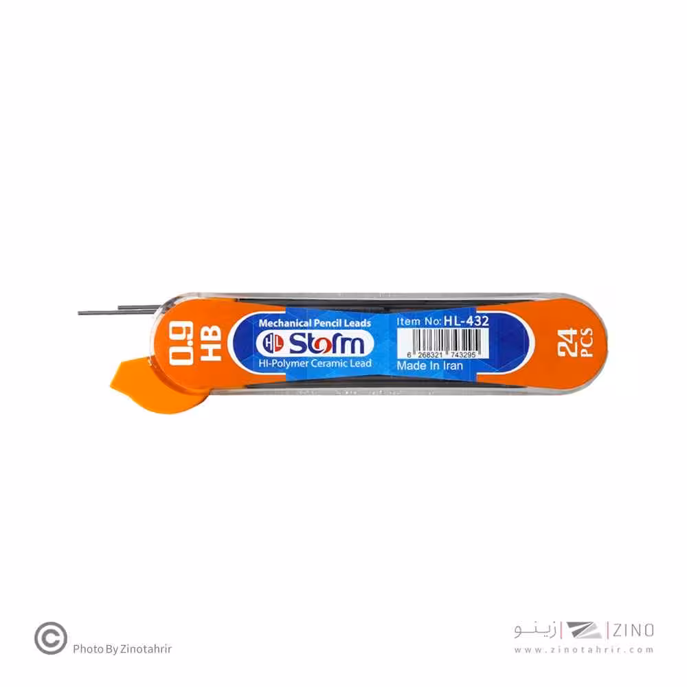 مغز مداد 0/9 (60میل) HB استورم کد HL-432*تعداد در باکس12جین*