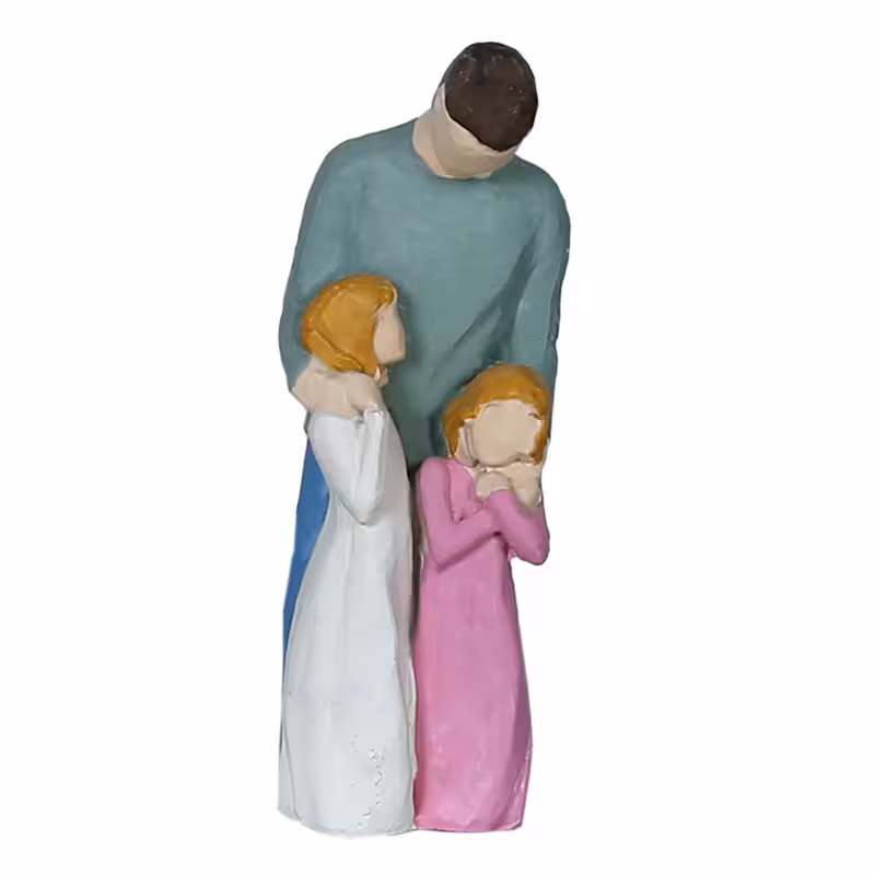 مجسمه طرح پدر و دختر مدل ABE-0049