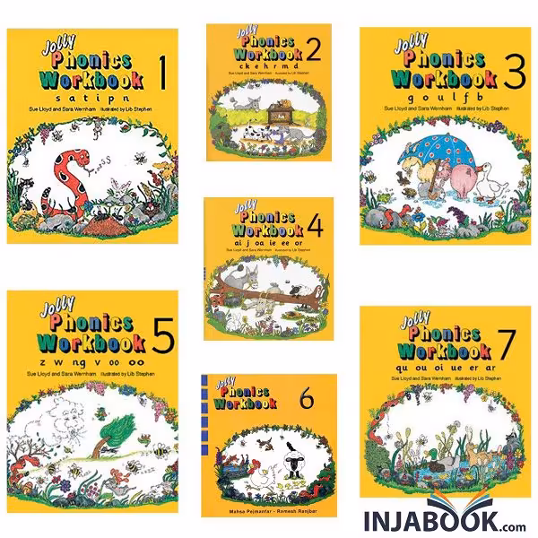 مجموعه پک 7 جلدی Jolly Phonics Work Book