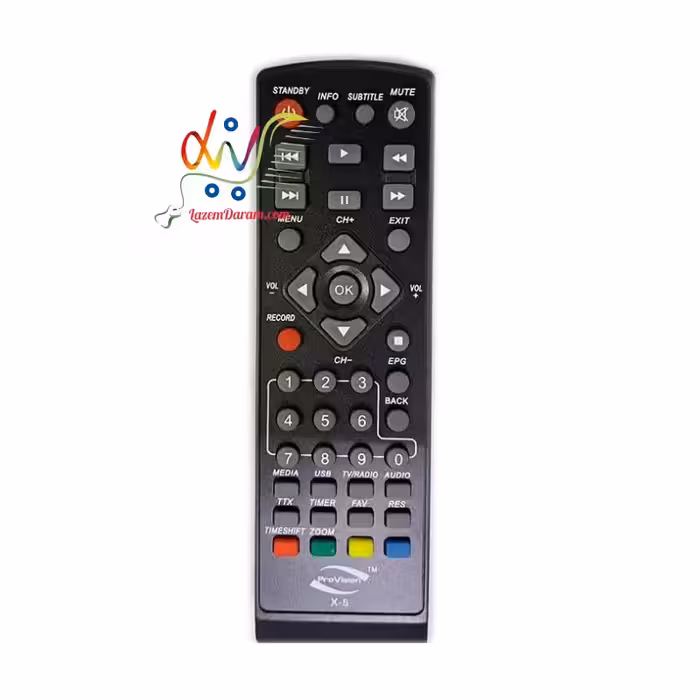 کنترل گیرنده دیجیتال پرو ویژنX-5