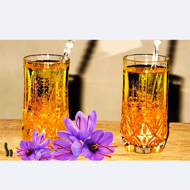 شربت زعفران سنتی و 100 درصد طبیعی بدون رنگ و اسانس ضمانتی | amazonchi