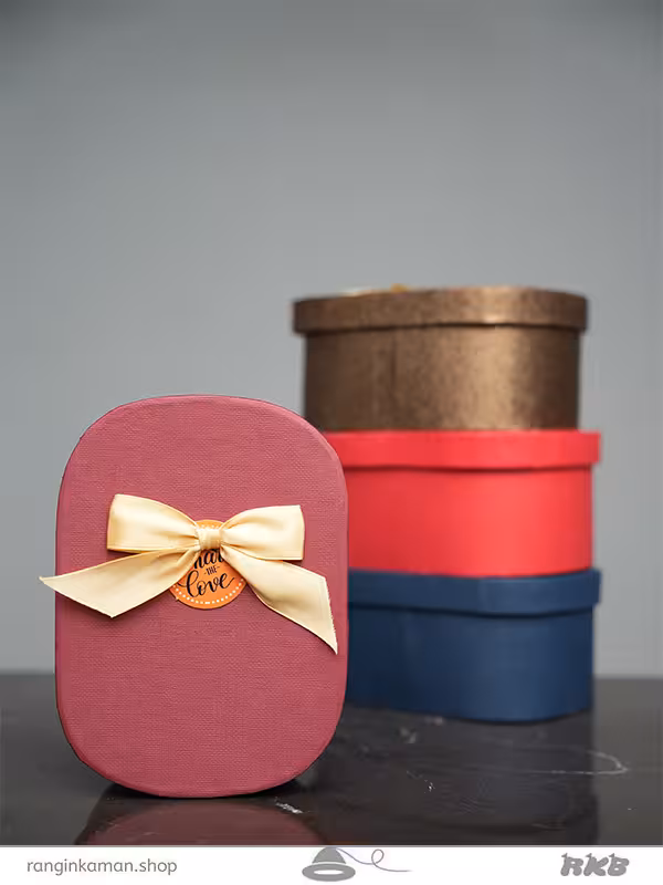 جعبه بیضی تکی Single oval box