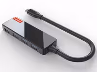 هاب تایپ‌سی با 4 پورت و کابل 15 سانتی‌متری لنوو Lenovo C602 USB-C to 4 x USB30 Adapter