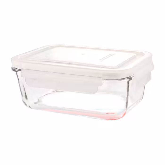 ظرف شیشه ای مستطیل 1.7 لیتر لیمون 1800