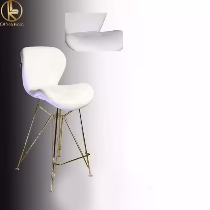 صندلی مدل زین اسبی  پایه فلزی اسپایدر پایه بلند