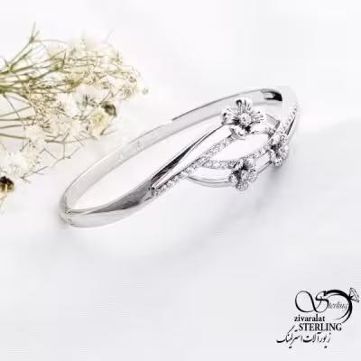 دستبند النگویی گلریز ژوپینگ طرح طلا کد 17588