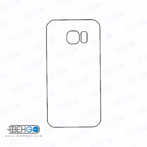 برچسب پشت سامسونگ گلکسی اس 6 محافظ پشت رنگی و اکلیلی گوشی Samsung Galaxy S6 Back Protector