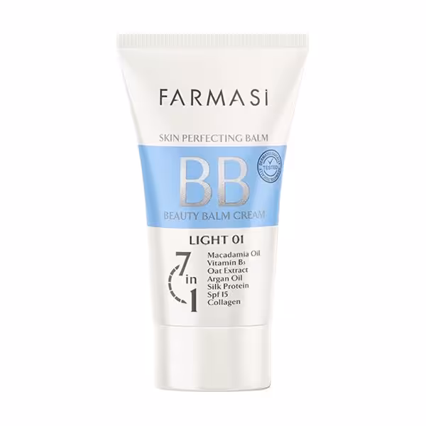 بی بی کرم 7 در 1 فارماسی رنگ Light شماره 01 با SPF15 حجم 50 میل