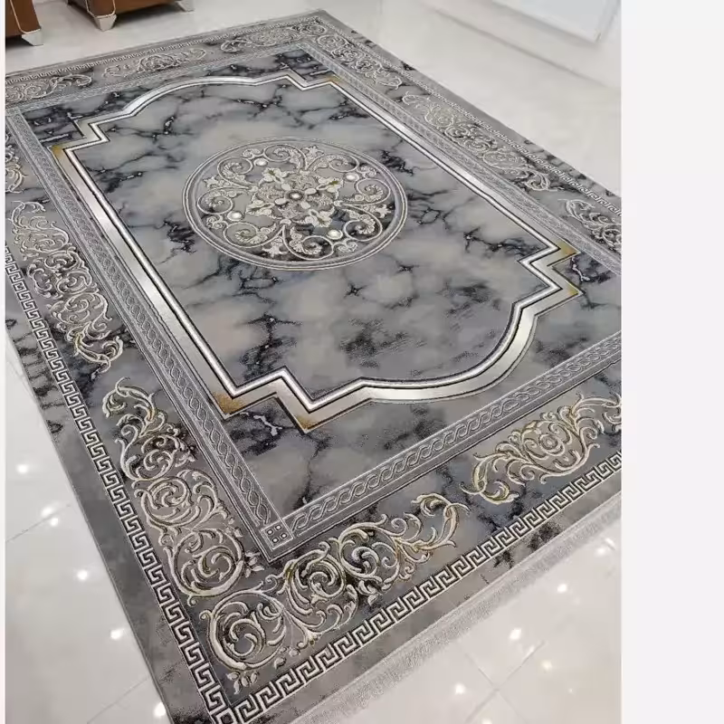 فرش ماشینی کاشان700شانه100درصدآکرلیک طرح مدوساطوسی12متری(باارسال رایگان)