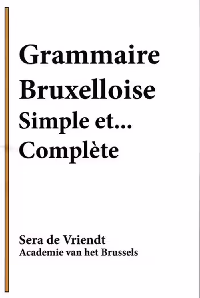 خرید و دانلود نسخه کامل کتاب Grammaire bruxelloise : 'simple ... complète'