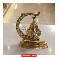 ناقوس برنجی برنزی هندی طرح ماهی سایز کوچک