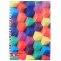 دفتر 2 خط 100 برگ طلقی یاس  بهشت