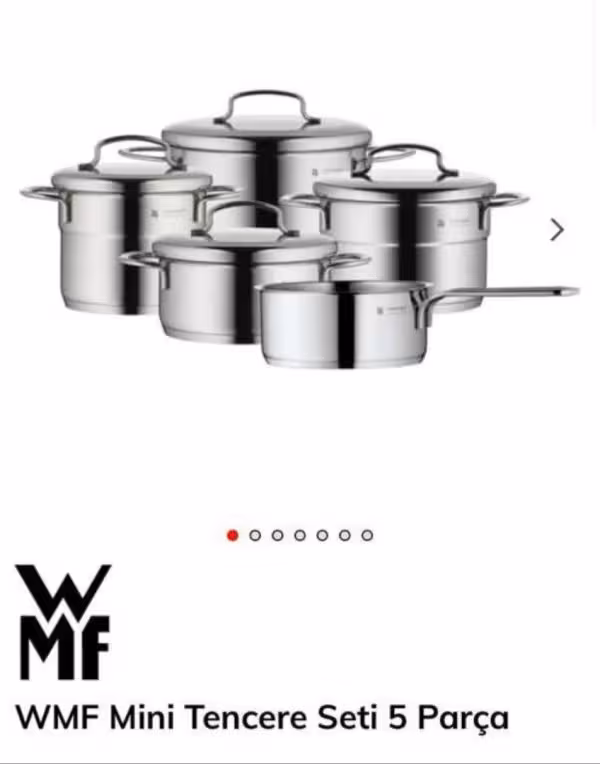 سرویس قابلمه wmf mini tencere seti 5 parca